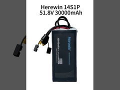 هنا 30000mAh 14S 51.8V 25C بطارية LiPo UAV في حزمة ناعمة