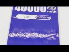 3.8 فولت 40000mAh بطارية ليبو خلية واحدة 25C