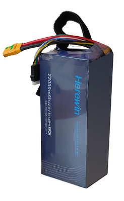 6S 22000Mah LiHv Soft Pack Herewin بطارية 22.8 فولت للطائرات بدون طيار الزراعية