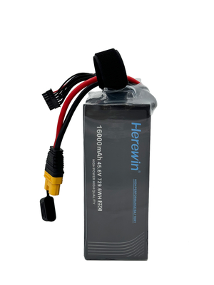 16000mAh 12S 45.6V 25C LiHv بطارية الخلية الكيسية Soft Pack Herewin بطارية الطائرات بدون طيار