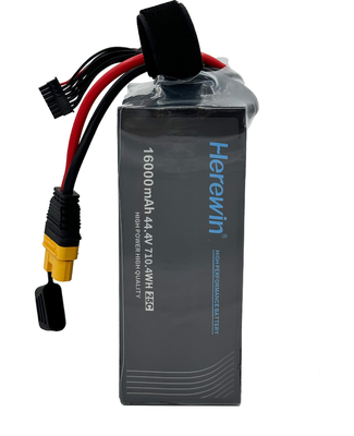 16000mAh 12S 44.4V 25C بطارية بطارية Herewin UAV