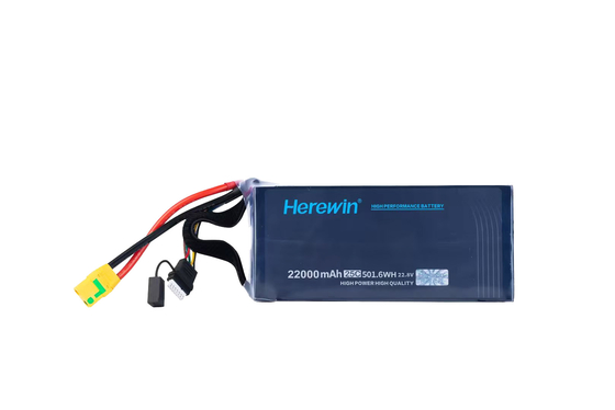 6S22.8V 22Ah بطارية LiHv Uav للطائرات بدون طيار / 2.81kg بطارية Uav