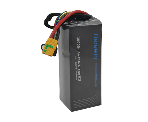 6S1P 22.8V 6s 30000mah بطارية ليبو غلاف الخلية بطارية عالية الجهد