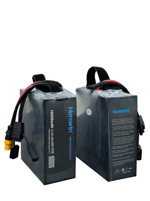 هناين 14S1P 16Ah 51.8V بطارية LiPo Pouch UAV 25C معدل تفريغ مرتفع
