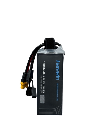 بطارية هيروين 14S 53.2V 16000mAh Soft Pack بطارية ليبو 25C للطائرات بدون طيار