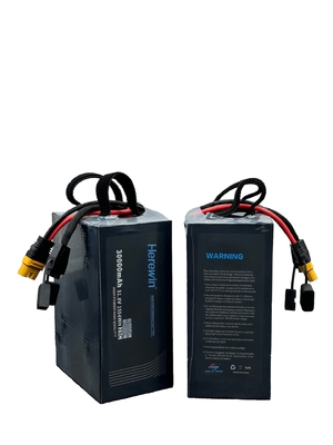 30000mAh Herewin بطارية الطيران الذكية 14 S 51.8 فولت 25C بطارية LiPo UAV في حزمة ناعمة
