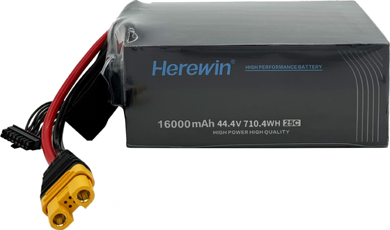 هنا 12S1P 16000mAh 44.4V 25C بطارية بوك باك للطائرات بدون طيار