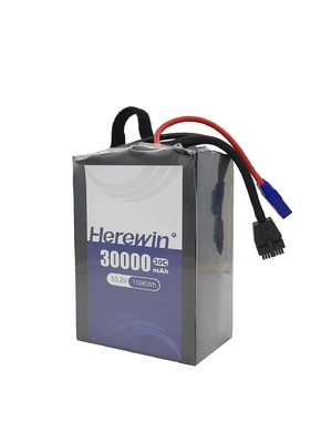 30C 30000mah بطارية الليثيوم الطائرة بدون طيار 53.2V 14S بطارية الليثيوم البوليمر