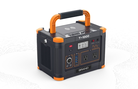 هناوين T1000 999Wh محطة طاقة محمولة 8.3kg مع مدخلات مصادر متعددة إضافية AC Solar EV Wind