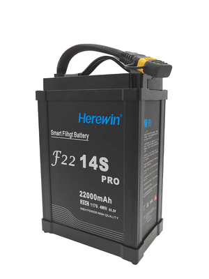 22000MAh بطارية الـ Lipo الذكية للطائرة بدون طيار Herewin 14S 53.2V شحن سريع للطائرة بدون طيار الزراعية